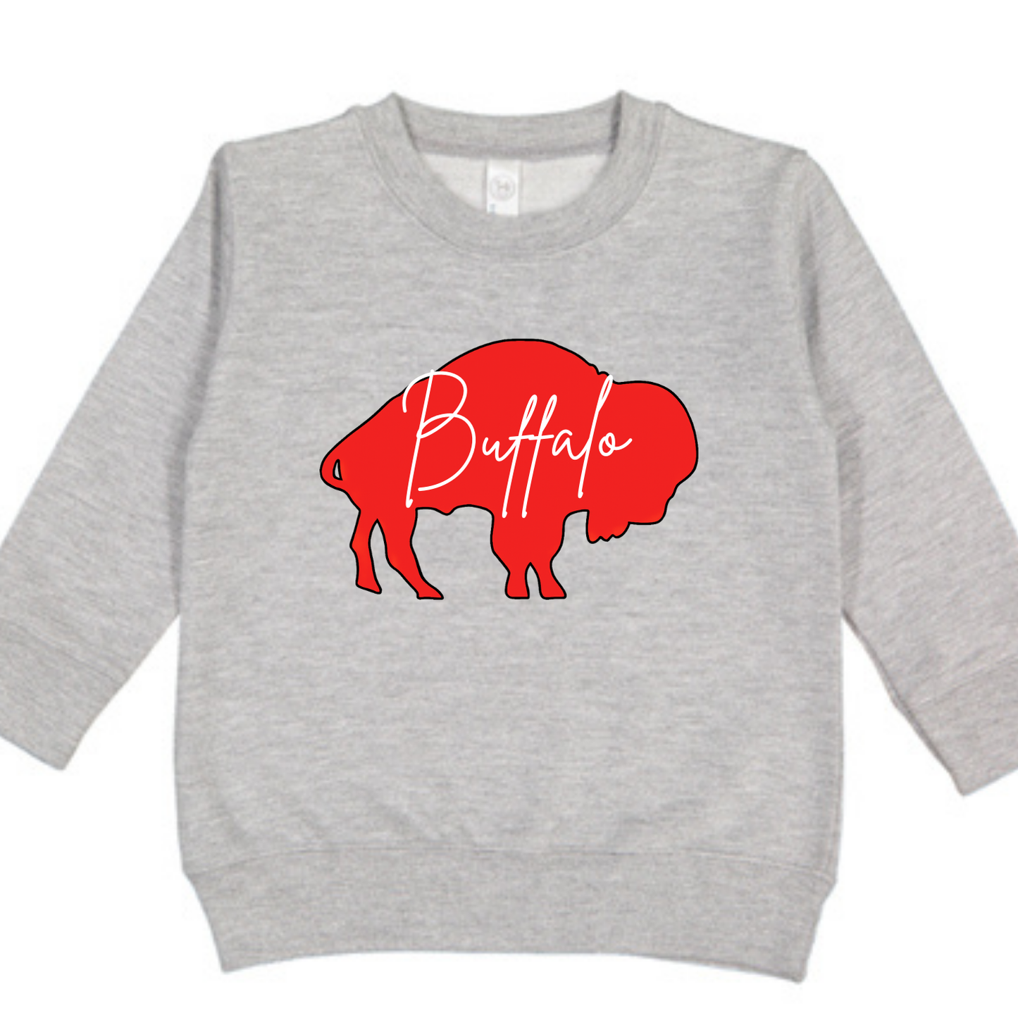 Buffalo Dyngus Day Toddler Crewneck Sweatshirt – Soft Poly/Cotton (2T–7)