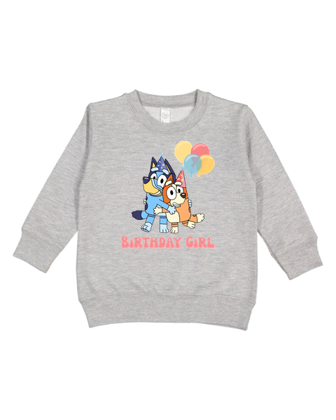 B Birthday Girl Crew Toddler