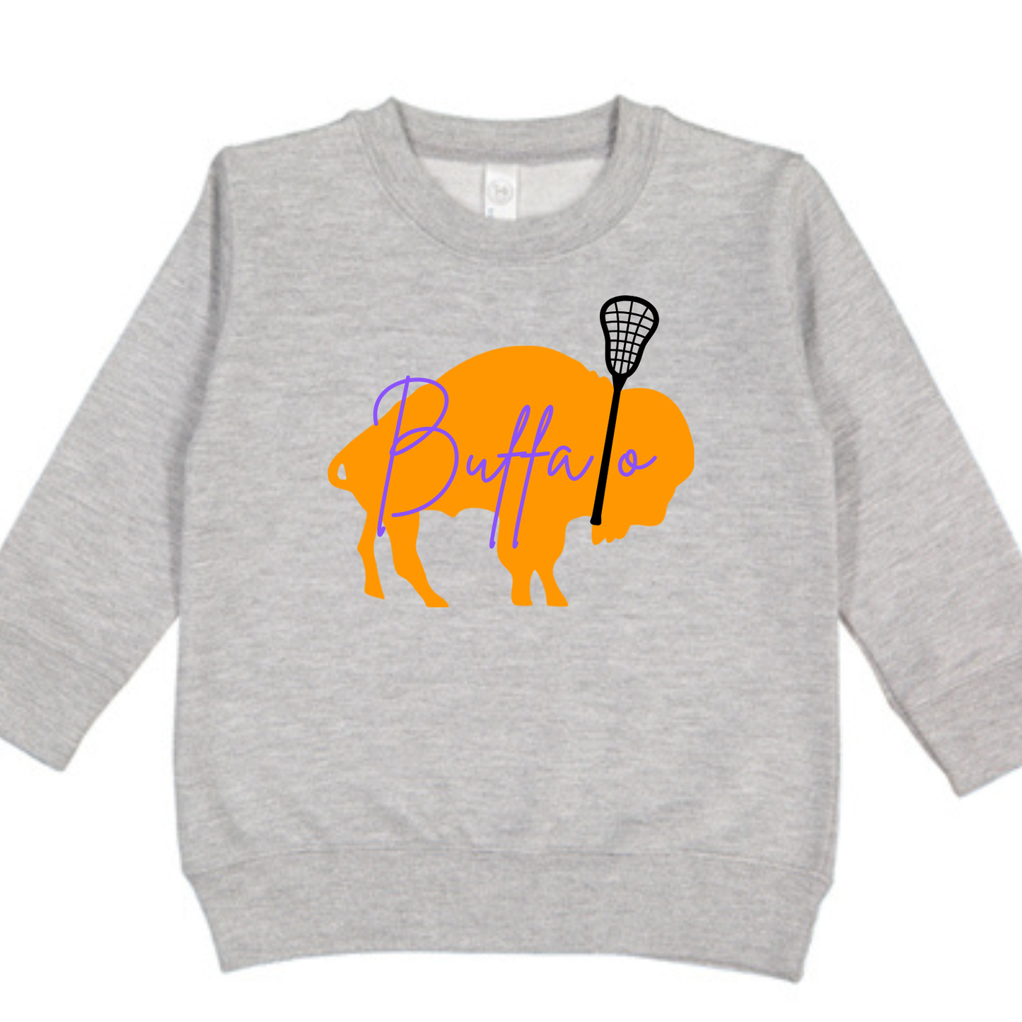 Buffalo Bandits Toddler Crewneck Sweatshirt – Soft Poly/Cotton (2T–5T)