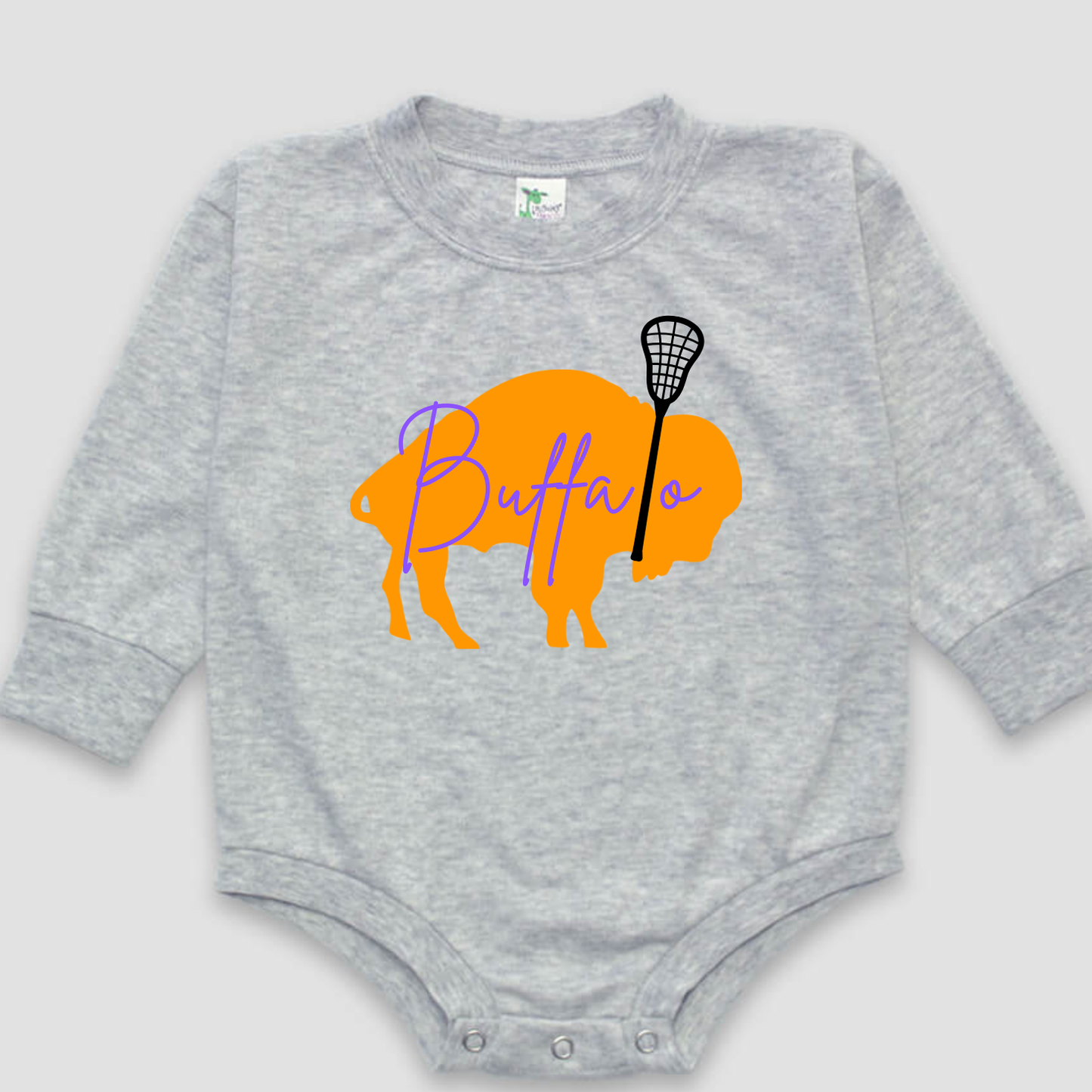 Buffalo Bandits Baby Onesie – Soft Poly/Cotton (0–18 Months)