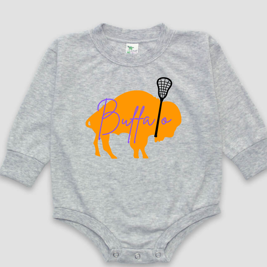 Buffalo Bandits Baby Onesie – Soft Poly/Cotton (0–18 Months)