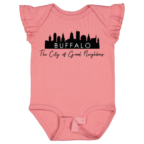 Buffalo Skyline Frill Onesie